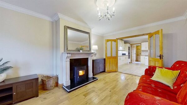 The living room.