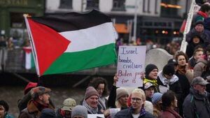 Two men arrested after Pro-Palestine protest in Dublin