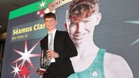 Sports star Seamus walks into history 