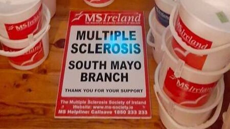 MS Society of Ireland South Mayo Branch holding church gate collections