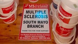 MS Society of Ireland South Mayo Branch holding church gate collections MS Society of Ireland South Mayo Branch holding church gate collections