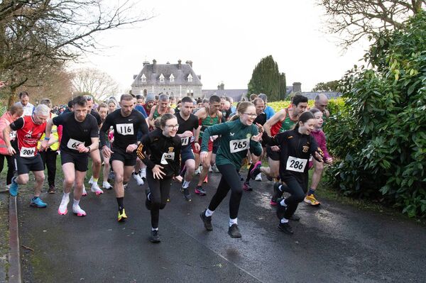 And they're off! - The start of the 12th Mayo Mental Health Association Turlough 8k Fun Run and Race at the National Museum of Ireland Country Life. Picture: Alison Laredo
