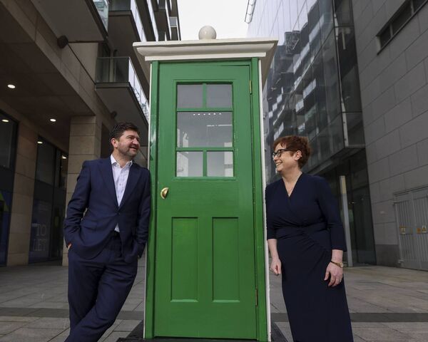 Pictured were eir's CEO Oliver Loomes and Managing Director of open eir Networks, Una Stafford. Picture: Fennells 