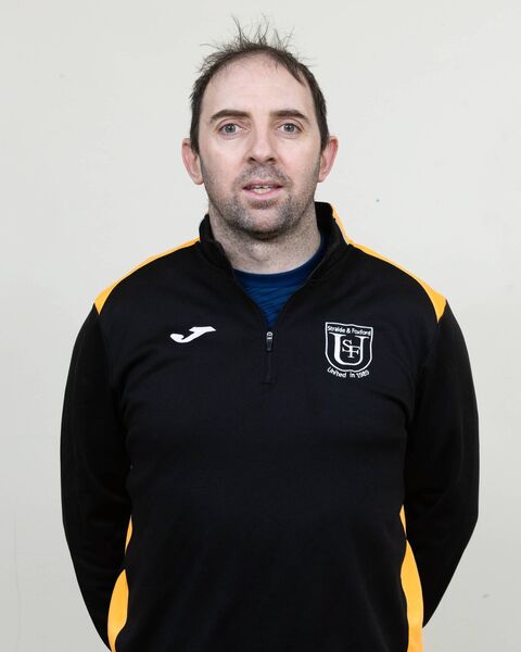 New Straide &amp; Foxford United manager Alan Campbell.