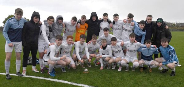 The victorious St. Gerald’s College soccer team, Castlebar, who defeated St. Muredach’s College, Ballina, in the FAI Schools’ Dr. Tony O’Neill Connacht Senior Cup final at Enniscrone FC last Thursday. Picture: David Farrell Photography 