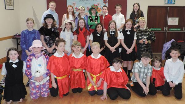 At Feile Dramaiochta which was held in Kilmovee Community Centre were 4th class from St Attracta's NS, Charlestown, who the Michael O Moran Trophy with their staging of their 'Rumple Stiltskin' Pic James Hunt Photograph.y At Feile Dramaiochta which was held in Kilmovee Community Centre were 4th class from St Attracta's NS, Charlestown, who the Michael O Moran Trophy with their staging of their 'Rumple Stiltskin' Pic James Hunt Photograph.y
