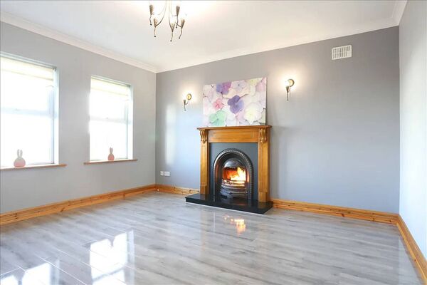 The living room.