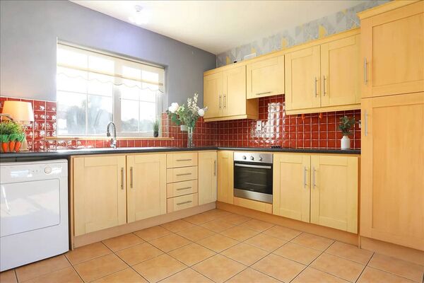 The kitchen. 