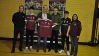 Local Notes: Noel Rowland, Churfield Home Services presents a set of jerseys to Crossmolina Bord na nÓg coach