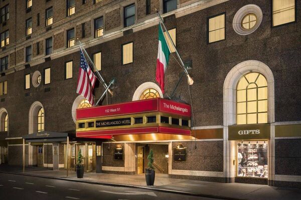 The Michelangelo Hotel is the new location for Rosie O'Grady's pub. The Michelangelo Hotel is the new location for Rosie O'Grady's pub.