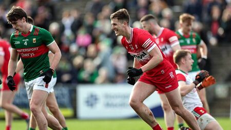 Mayo's trademark chaos not enough to topple Derry in St Patrick's Day thriller