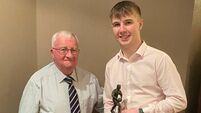 Local Notes: Marty Horkan, Charlestown Sarsfields GAA Club presents Ruairi Cullen with Young Player of the Year award