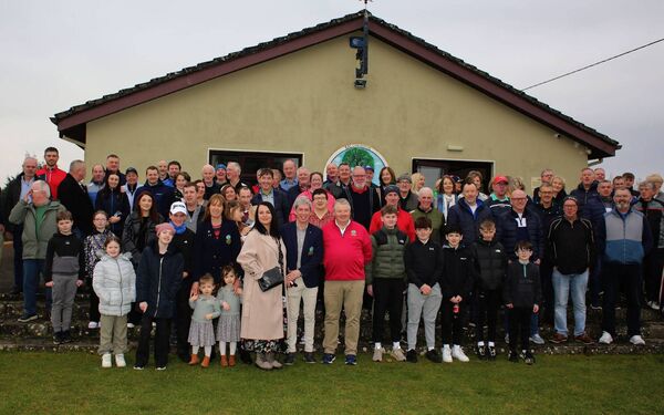 Some of the members of Ballyhaunis Golf Club who joined the club officers at the Drive-In 2024. Picture: Glynn's Photography Some of the members of Ballyhaunis Golf Club who joined the club officers at the Drive-In 2024. Picture: Glynn's Photography