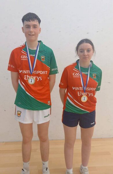 Mayo's Tiernan Brady and Shauna Hallinan are this year's Connacht U17 'A' boys and girls 40x20 handball champions. Mayo's Tiernan Brady and Shauna Hallinan are this year's Connacht U17 'A' boys and girls 40x20 handball champions.
