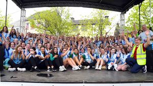 Teenage girls are encouraged to take part in Mini-Marathon