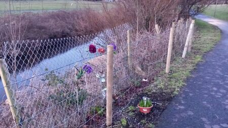 Fencing erected after a tragedy targeted by vandals