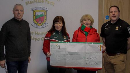 Mayo GAA make charity donation to county's Motor Neurone Disease branch