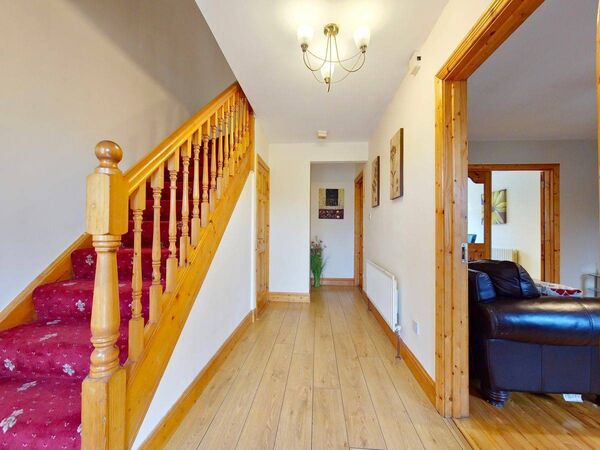 The hallway of the semi-detached property