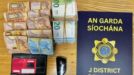One man arrested as gardaí seize €14,000 in cash, car and jewellery