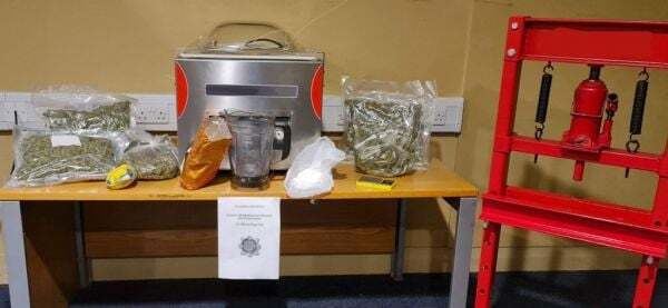 Man arrested as gardaí seize drugs worth €135,000 - Homepage - Vimarsana News