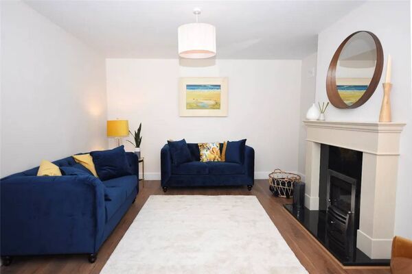 The living room at the attractive Westport home The living room at the attractive Westport home