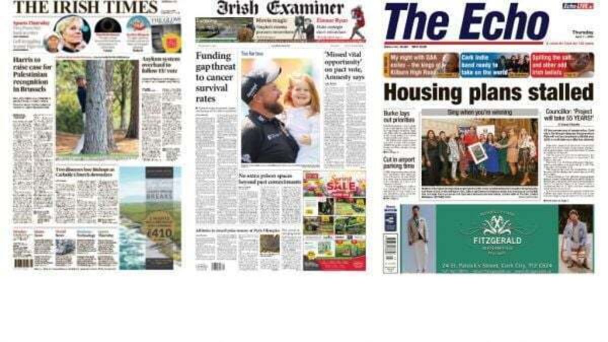 What the papers say: Thursday's front pages