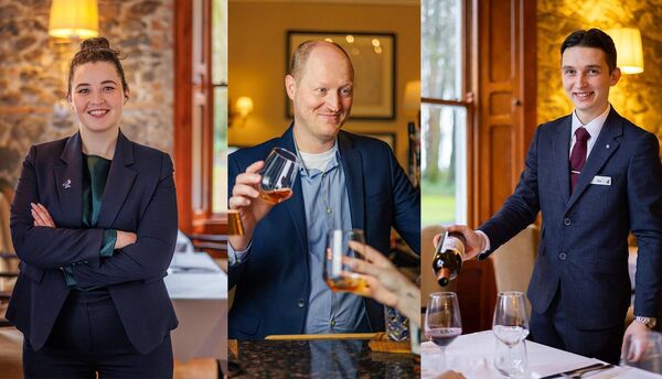 The new faces of Mount Falcon consist of (From left to right:) Roisin Henry, an up-and-coming finance auditor who took a leap of faith into the hospitality industry, Ryan Friesen, a 10-year veteran of the whiskey industry in the US and Ireland and Maxence “Max” Gaudillot, a sommelier who hails from the wine producing region of Burgundy The new faces of Mount Falcon consist of (From left to right:) Roisin Henry, an up-and-coming finance auditor who took a leap of faith into the hospitality industry, Ryan Friesen, a 10-year veteran of the whiskey industry in the US and Ireland and Maxence “Max” Gaudillot, a sommelier who hails from the wine producing region of Burgundy