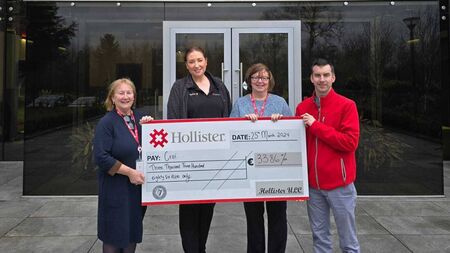 Local Notes: Hollister Ballina makes donation to Croí charity