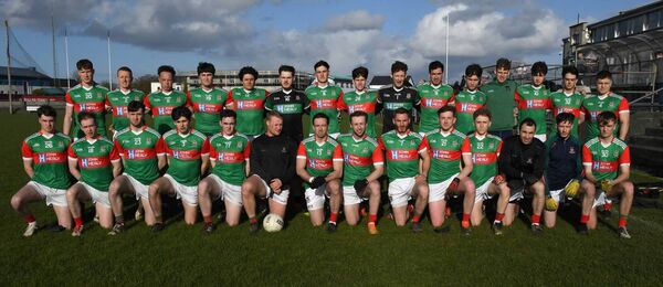 The Ballina Stephenites squad before their victory over Crossmolina Deel Rovers in the North Mayo Sweeney Cup senior football final at James Stephens Park last Saturday evening. Pictures: David Farrell Photography The Ballina Stephenites squad before their victory over Crossmolina Deel Rovers in the North Mayo Sweeney Cup senior football final at James Stephens Park last Saturday evening. Pictures: David Farrell Photography