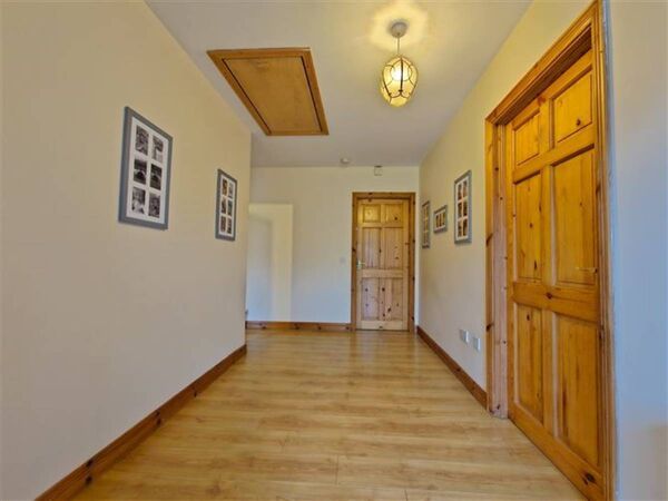 A spacious hallway at the Carrowndangan home