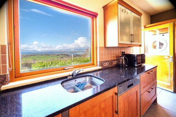 There is also a spectacular view from the kitchen in the house