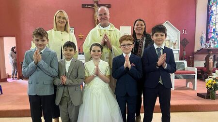 Local Notes: Five pupils from Owenbeg NS, Easkey, celebrated their First Holy Communion
