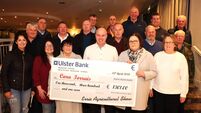 Local Notes: Erris Agricultural Show present cheque to Cara Iorrais following Tractor Run.