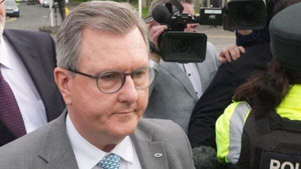 Former DUP leader Jeffrey Donaldson released on bail over sex charges