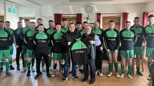 Local Notes: Kilmore Utd FC receive tops from Kevin Kennedy Motors, Belmullet.