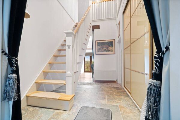 The view of the hallway and staircase