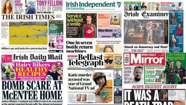 What the papers say: Saturday's front pages - Homepage - Vimarsana News