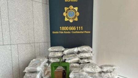 Two men arrested as drugs worth €1.7m seized in Dublin
