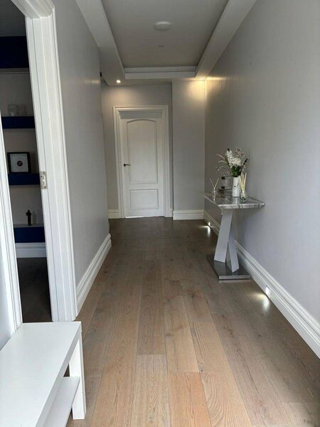 The hallway at the house