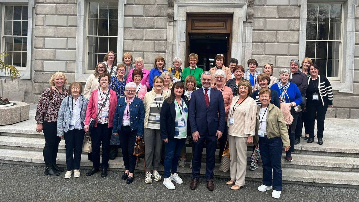 Local Notes: Knockmore Women's Group visit Leinster House
