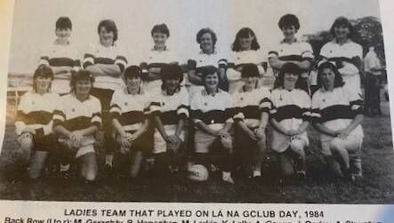 The Ballintubber Ladies Team that played in the Ballintubber Lá na gClub anniversary celebrations in 1984. Picture by Kevin Coyne