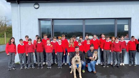 Local animal rescue pays an informative visit to north Mayo school