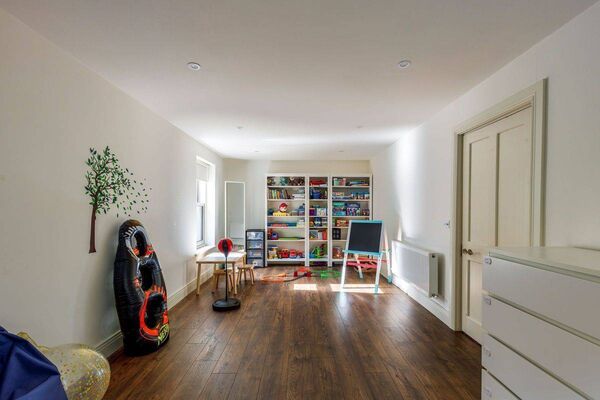 The bright and welcoming playroom area at the property