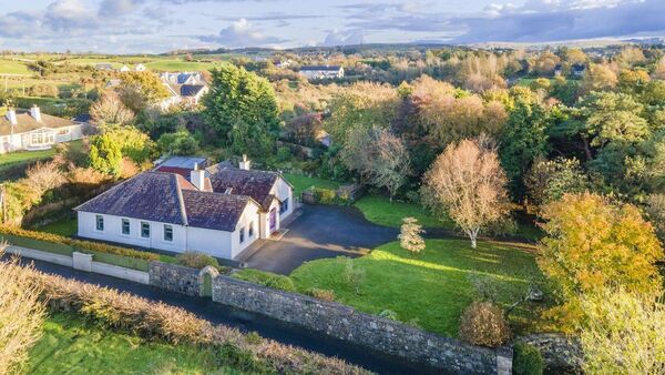 A birds-eye view of Cara Cottage and the garden area