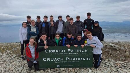 Local Notes: Enniscrone students climb Croagh Patrick.