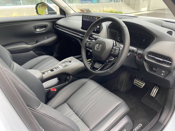 While the interior is a bit dark, there are some nice soft-touch materials on the dash and doors. While the interior is a bit dark, there are some nice soft-touch materials on the dash and doors.
