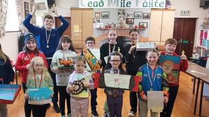 Local Notes: Participants at the Community Games activities in Clogher Community Hall Local Notes: Participants at the Community Games activities in Clogher Community Hall