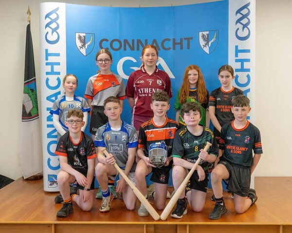 Underage rounders players who attended the Connacht GAA launch, back row, left to right: Sarah Doherty (Breaffy), Ella Scott (Elphin), Ciara Doyle (Athenry), Molly Markham (Michael Glaveys) and Liadh Mcloughlin (Elphin). Front row, from left: Tommy Brady (Elphin), Cian Beirne (Breaffy), Ryan Carroll (Elphin), Eric O'Reilly (Michael Glaveys) and Stephen Watters (Elphin). Underage rounders players who attended the Connacht GAA launch, back row, left to right: Sarah Doherty (Breaffy), Ella Scott (Elphin), Ciara Doyle (Athenry), Molly Markham (Michael Glaveys) and Liadh Mcloughlin (Elphin). Front row, from left: Tommy Brady (Elphin), Cian Beirne (Breaffy), Ryan Carroll (Elphin), Eric O'Reilly (Michael Glaveys) and Stephen Watters (Elphin).