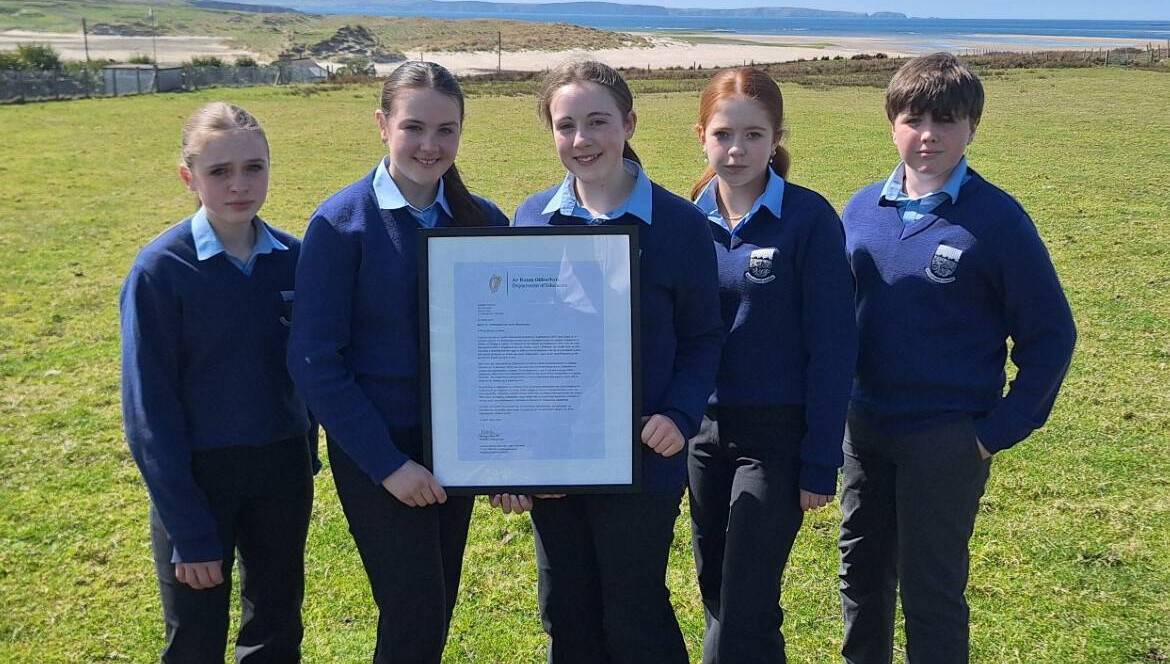 Local Notes: Gaelcholaiste Chomain, Erris, are 1st in region to receive recognition as a Gaeltacht School. - Community - Vimarsana News