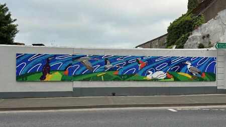 Eye-catching bottle cap mural unveiled in Mayo town